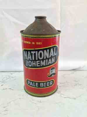 National Bohemian Quart Cone Top Beer Can