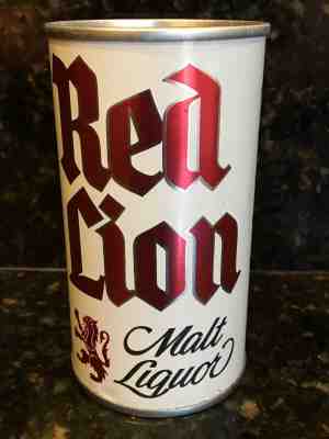VINTAGE RED LION MALT LIQUOR BEER CAN 12OZ PT SS RED LION BREWING CINCINNATI, OH
