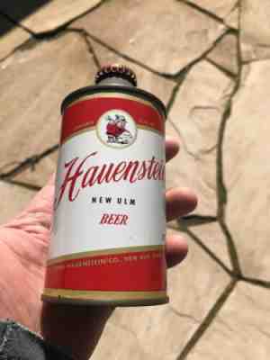 Vintage Old Hauenstein Cone Top Beer Can w/ Cap Amazing Condition