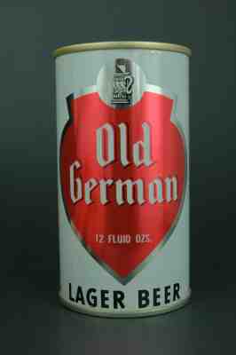 Old German pull tab beer can, Maier Brewing Co., Los Angeles, CA