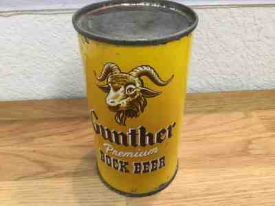 Gunther Premium Bock (78-31) empty flat top beer can by Gunther, Baltimore MD