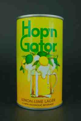 Hop'n Gator Lemon-Lime pull tab beer can, Pittsburgh Brewing, Pittsburgh, PA