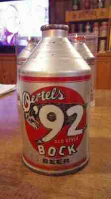 12oz. Oertels'92 Bock Crowntainer Cone Top Beer Can "EMPTY" 