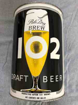 Brew 102 Pale Dry Gallon Beer Can