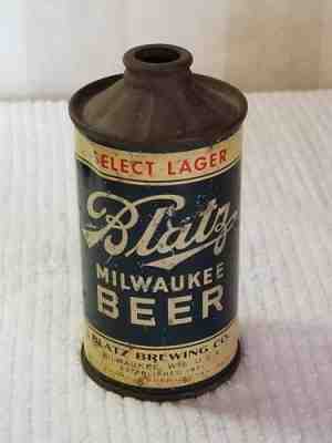 1936 Blatz  Inverted rib Flat bottom cone top beer can