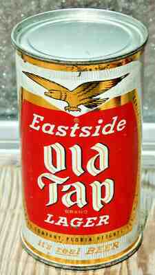 Pabst Peoria Eastside Old Tap Flat Top Beer Can 12 oz. Illinois PBR Blue Ribbon