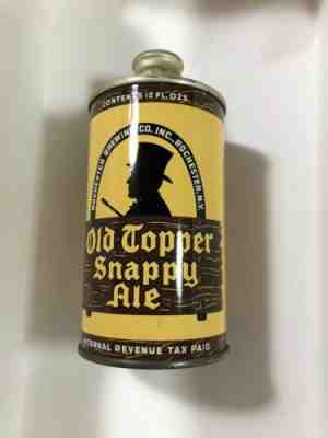 Old Topper Beer 12oz cone top can   Rochester,NY  USBC#178-6