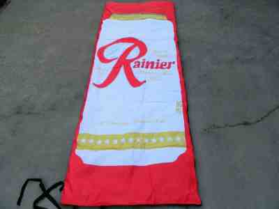 RARE Rainier Beer Can Sleeping Bag Promo Advertisement Collectible Pacific NW   
