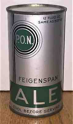 *Instructional* Early PON Feigenspan Ale OI Flat Top Beer Can-USBC# 62-36