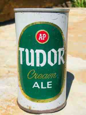 TUDOR CREAM ALE DOGBONE BEER CAN CUMBERLAND MARYLAND DOG BONE ZIP TOP