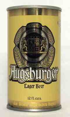 Scarce Augsburger Beer 12 oz. Pull Top Test Beer Can-Peter Hand, Chicago, IL.