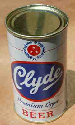 Gem Mint 1950's Clyde Flat Top Beer Can, Enterprise Brewing,  Fall River, MA
