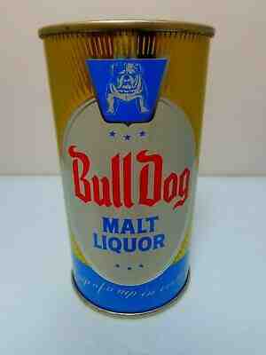 BULL DOG MALT LIQUOR FLAT TOP BEER CAN #45-33  GRACE BROS. BREWING CALF.