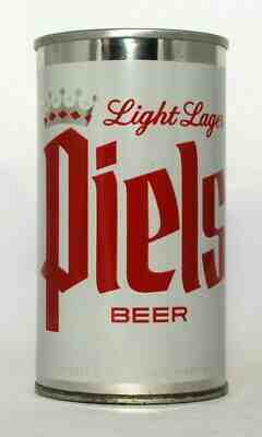 Piels Light Lager Beer 12 oz. Pull Top Beer Can Willimansett  Mass.