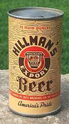 *Instructional* Hillman's Export OI Flat Top Beer Can-USBC# 82-16