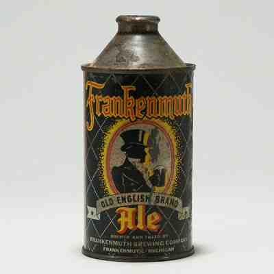 Frankenmuth Brewing Old English Brand Ale Cone Top Beer Can 163-28 -TOUGH-