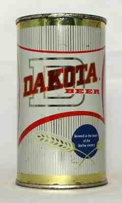 Dakota Beer 12 oz. Flat Top Beer Can-Bismarck, North Dakota