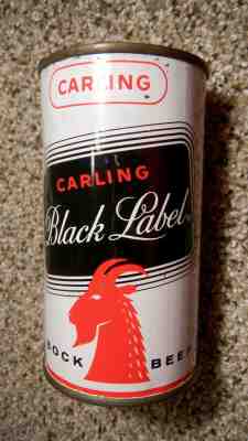 FLAT TOP BEER CAN CARLING BLACK LABEL BOCK 38-18