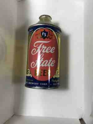 Free State Beer  12oz cone top can  Free State Brewing Baltimore,MD  USBC# 164-4