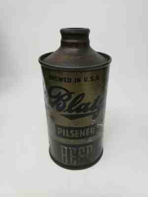 Blatz Cone Top Beer Can WI WW2 Low Profile Olive Drab 