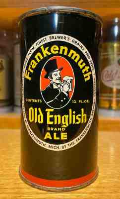 Frankenmuth Old English Ale Flat Top Beer Can - USBC 66-22 - AWESOME