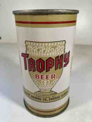 1950'S TROPHY BREWING COMPANY CHICAGO FLAT TOP BEER CAN