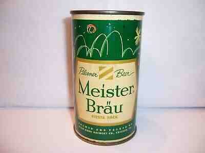 1950's Meister Brau Fiesta Pack  Flat Top Beer Can  Brewed in Chicago, Ill. 