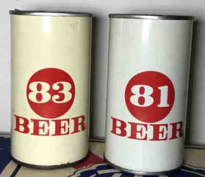 Vintage TEST CAN Beer 83 & 81 Beldo & Willmarth Pull Tab