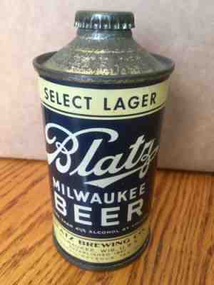 Pristine Blatz Cone Top Beer Can, More than 4.5 % Blatz Brewing Co. Milwaukee,WI