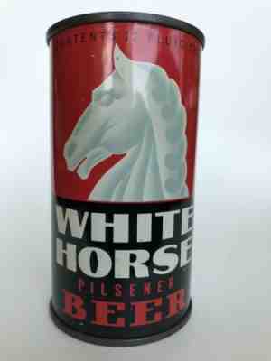 White Horse Pilsener Beer - flat top can