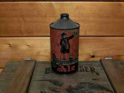 TOUGH  VINTAGE BURGERMEISTER ALE QUART CONE TOP BEER CAN(USBC 204 16)SAN FRAN,CA