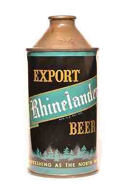 Rhinelander Export Beer Cone Top Beer Can