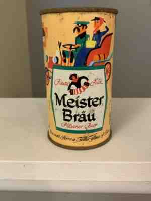 Meister Brau Pilsener Fiesta Pack Flat Top Beer Can Peter Hand Chicago 97-39