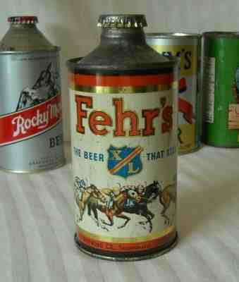 Nice Fehr's XL J-Spout Cone Top Beer Can  -  USBC 162-5