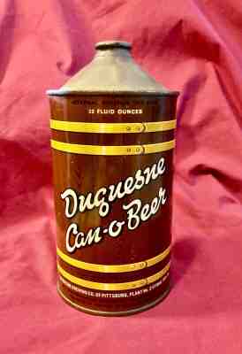 Duquesne Can-o-Beer - 32 ounce quart cone-top beer can - No Reserve!