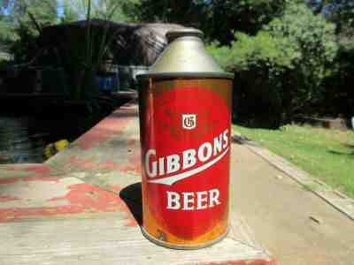 Vintage Gibbons Beer The Lion Inc. Brewers Wilkes-Barre, PA. Cone Top Can