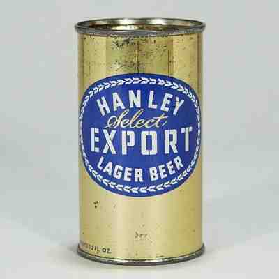 James Hanley Select Export Lager Beer Flat Top Can Providence RI 80-7 HIGH GRADE