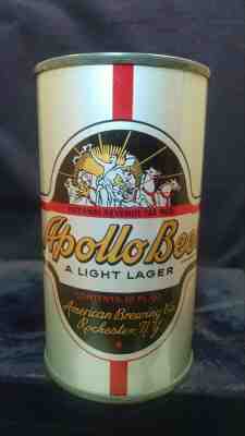 APOLLO LIGHT LAGER BEER LATE 1930'S 12OZ OP INST FLAT TOP CAN INCREDIBLY CLEAN  