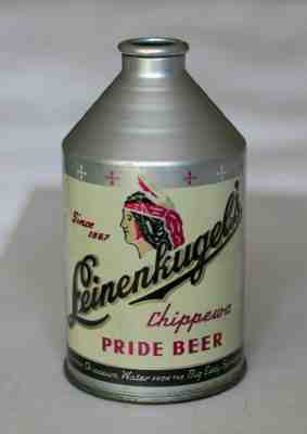 Beautiful Leinenkugel’s Chippewa Pride Beer Crowntainer Rare Pride Beer Version