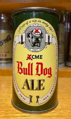 Bull Dog Ale Flat Top Beer Can - USBC 45-20 - SUPER NICE / HARD TO FIND