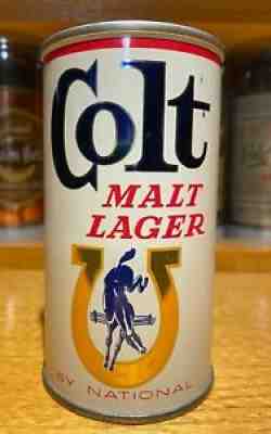 Colt Malt Lager Zip Top Beer Can (Red Stripe) - USBCII 56-09 - RARE - MINT COND.