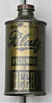 Blatz OD Cone Top Beer Can WW2 Olive Drab