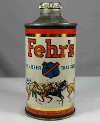 Fehr's Beer J Spout Cone Top Can + Cap Frank Fehr Louisville Kentucky KY 162-5