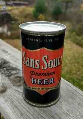 SUPER RARE Sans Souci Flat Top Beer Can - Tough FLA Can - Nice!!!