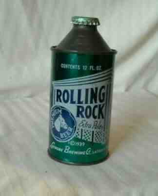 SWEET Rolling Rock Cone Top Beer Can - USBC 182-8