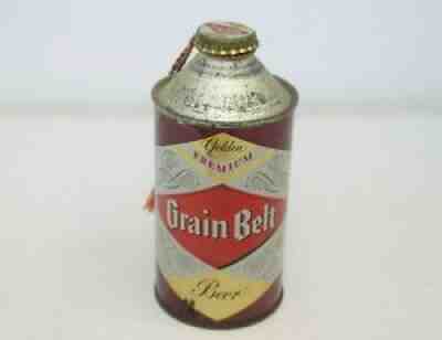 VINTAGE GRAIN BELT PREMIUM CONE TOP BEER CAN WITH CAP MINNEAPOLIS BREWING Tin