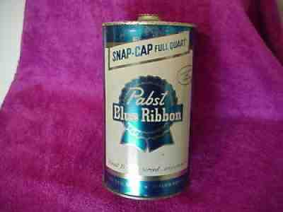 Pabst Blue Ribbon Snap top Beer Can Quart