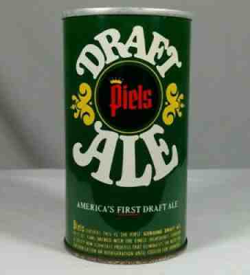 Piels Draft Ale Ring Pull Tab Top Beer Can Piel Bros Willimansett MA 108-36 BO