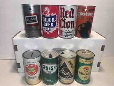 CARLING RED CAP ALE STRAIGHT STEEL OLD BEER CAN GENESE Tudor Red Lion Mustang