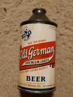 Early Old German Premium Lager Cone Top Beer Can